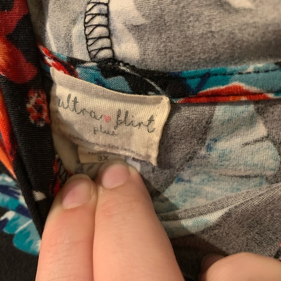 Ultra Flirt 3x Floral Print Hooded Dress - Picture 2 of 3